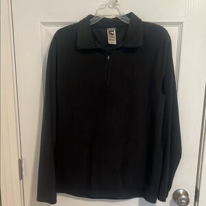 Men's Black North Face Quarter-Zip Sweater